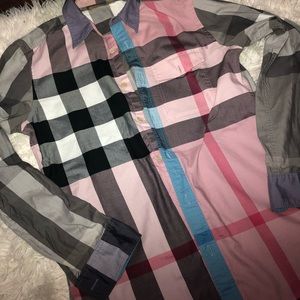 Original burberry long sleeve plaid shirt
